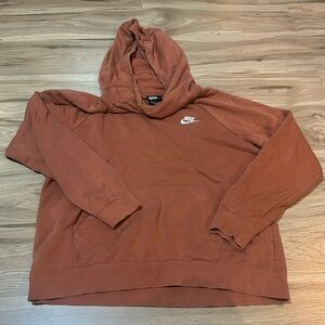 Nike burnt orange/rust colored hoodie size large